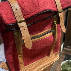 NWT Fair Trade Wool Backpack